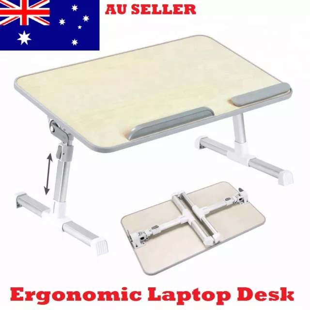Portable Foldable Laptop Stand Adjustable Ergonomic Desk Table for work on bed