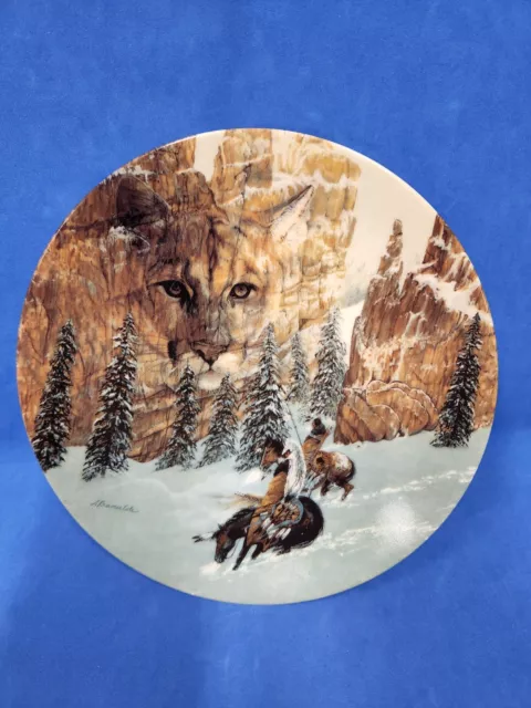 Bradford Exchange Canyon Of The Cat Faces Of Nature Collector Plate