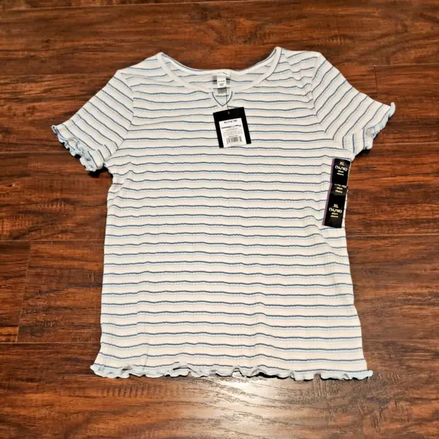 NWT Art Class Striped T-Shirt Girls Size XL 14/16 Blouse Short Sleeve!