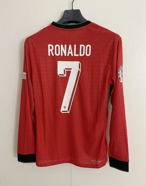 MAGLIA GARA RONALDO Portogallo Player Issue Match Worn preparata