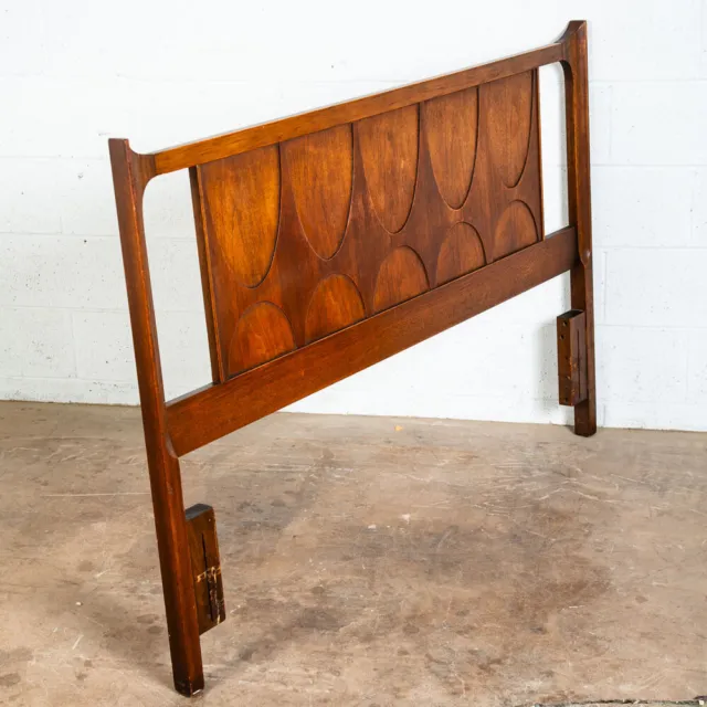 Mid Century Modern Headboard Bed Frame Full Size Broyhill Brasilia Head Board VG