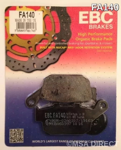 EBC Pastiglie freno disco posteriore organiche adatte a ZONE R310 T310 V310 X310 (2020-2021)