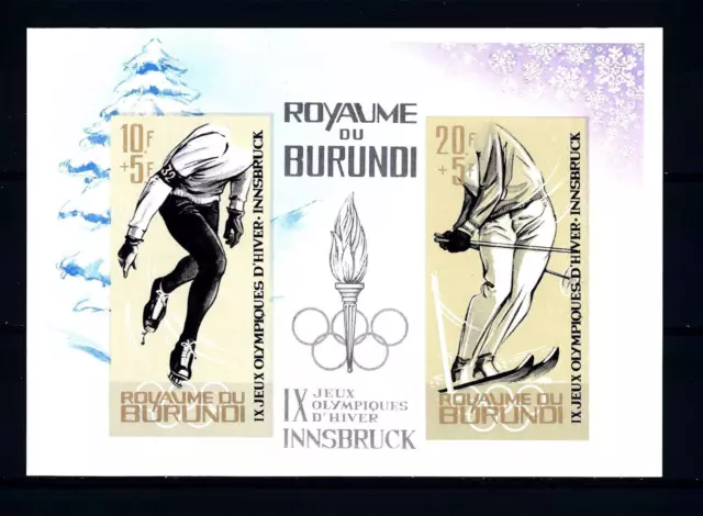 BURUNDI - BF - 1964 - IX° Giochi olimpici di inverno ad Innsbruck (Austria)