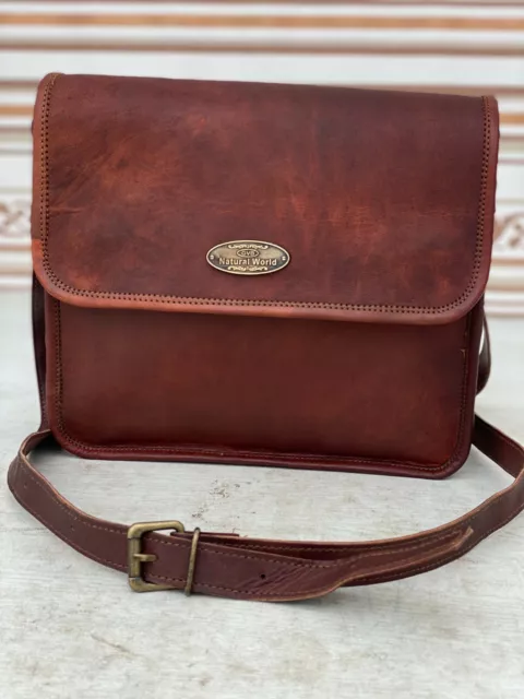 Neuf Femmes 27.9cm Messager Cuir Véritable Sacoche Sac Bandoulière ( à Main )