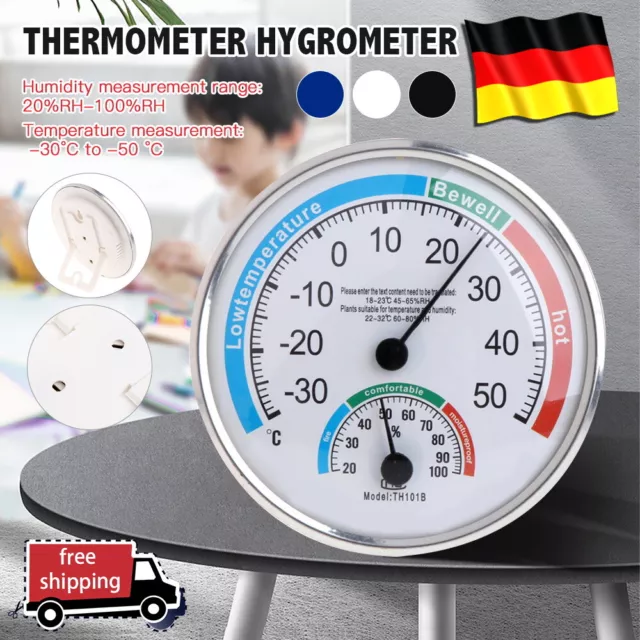 Thermometer Hygrometer Thermo analog Luftfeuchtigkeit Raumklimakontrolle Innen