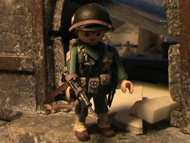 PLAYMOBIL CUSTOM US 2Nd. Infantry (Normandie-1944) Ref-0235 Bis EUR 34,71 - FR