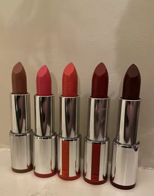 Set Of 5 Givenchy Le Rouge Lipsticks