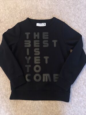 Boys Black ‘The Best Is Yet To Come’ Sweatshirt Age 11