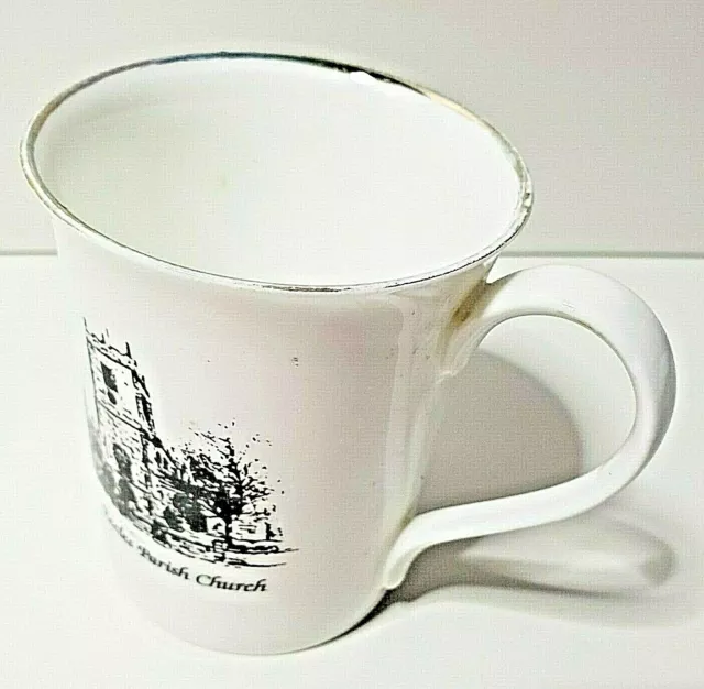Eccles parish church 1995 cup mug clin china hand decorated mothers union