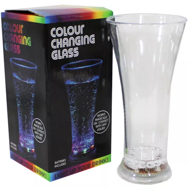 Colour Changing Glass, Christmas, Brand New