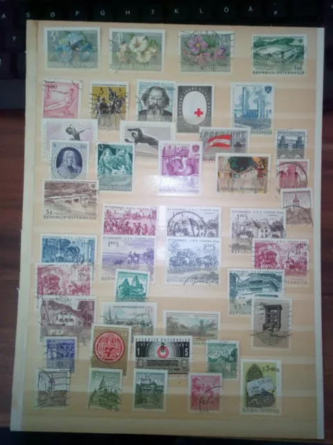 Österreich Austria Konvolut Stamps Sellos Briefmarken Timbres