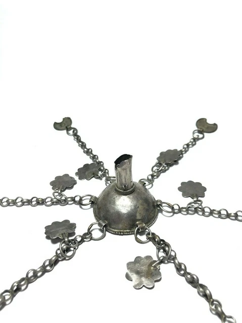 Vintage Antique Original Silver old hair ornament 19th century.