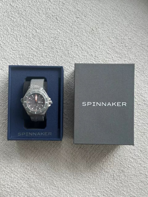 Spinnaker Dumas Men's Automatic Watch Grey Dial SP-5081-88 Silver Bracelet BNWT