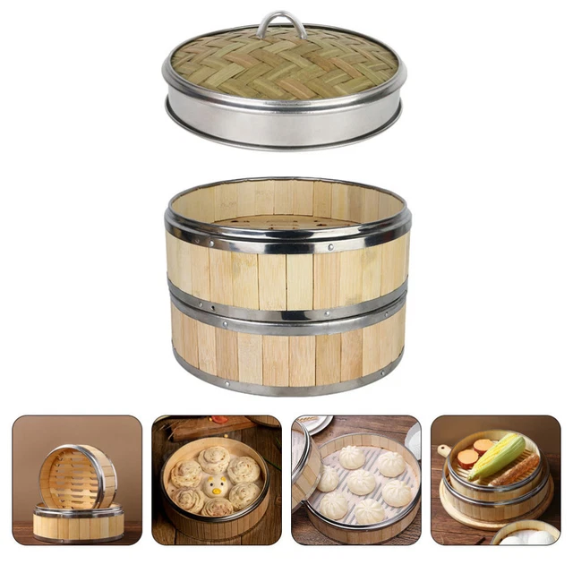 Small Steamer Pot Steamed Dumplings Chinese Steamer Basket Dim Sum Steamer