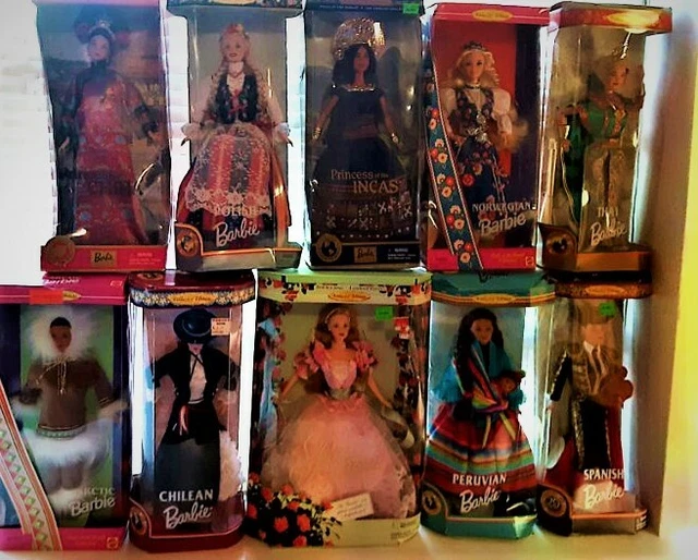 Barbie Dolls Of the World Collector Edition & Garden of Flowers Rose - Lot 10 2