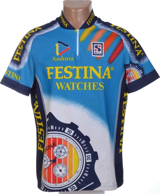 Maillot De Cyclisme Festina Sibille - Taille L - Occasion