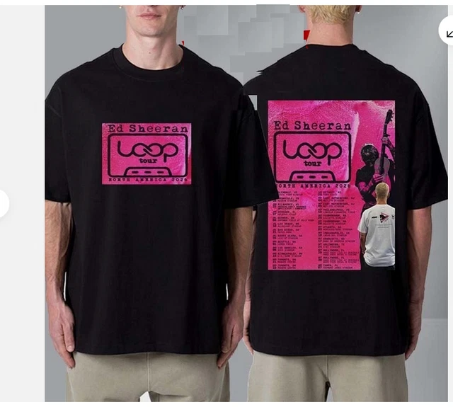 ED SHEERAN LOOP Tour 2026 North America 2026 Double Sided Unisex T ...