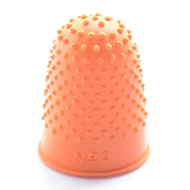 Protector de punta de dedo edredón cono de goma trabajo de conteo artesanía de costura