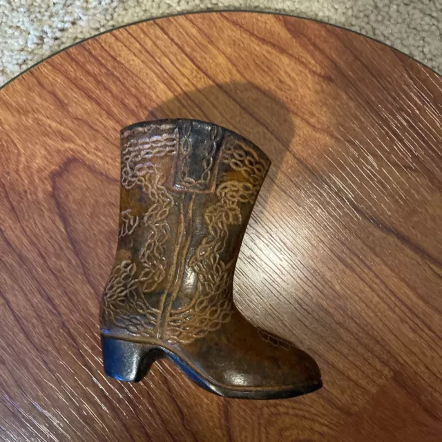Cast iron cowboy boot decor western cowboy barn ranch