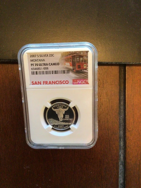 2007s silver Montana PF70 ultra cameo Trolley core