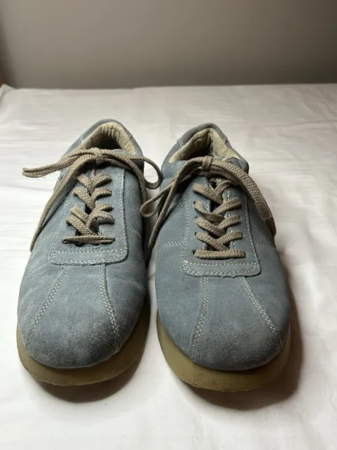 BC Footwear Vintage Suede Leather Sneakers Shoes Ladies Size 9 Lace Up