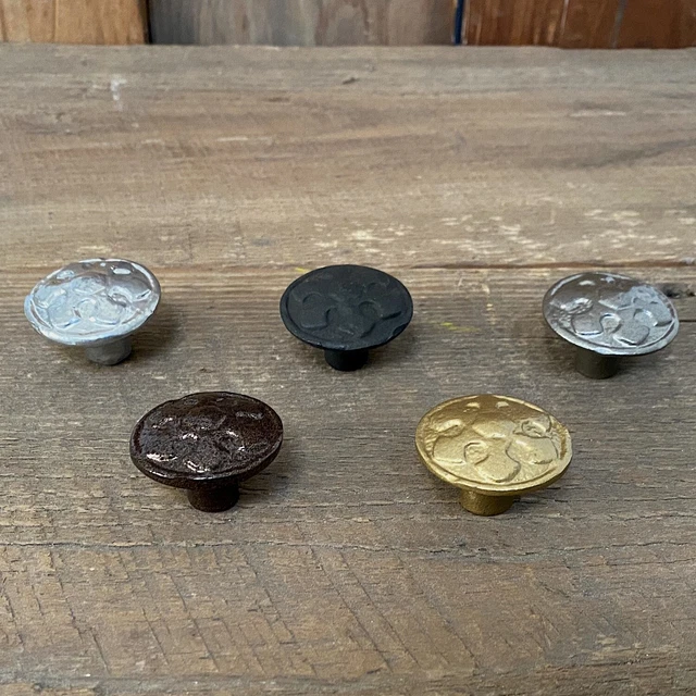 Cast Iron Cabinet Knobs Sun Style Design Choose Finish 1.75 Inches