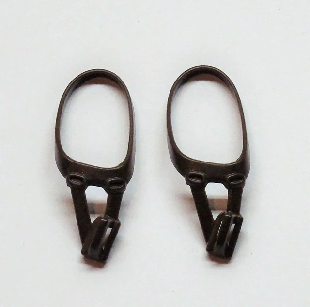 2 Ceintures Playmobil Pour Garde - Modèle G40, Couleur Brun Foncé, Occasion, Pour Figurines Soldats