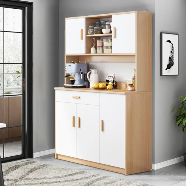 Kitchen Pantry Storage Cabinet Hutch Cabinet with Buffet Cupboard Sideboard W