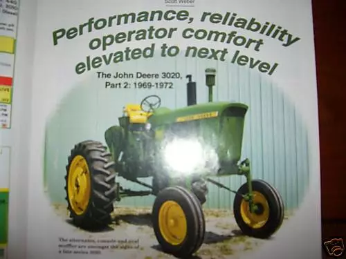 John Deere 3020 tractor 1969 to 1972 Green Magazine Sulky Plow