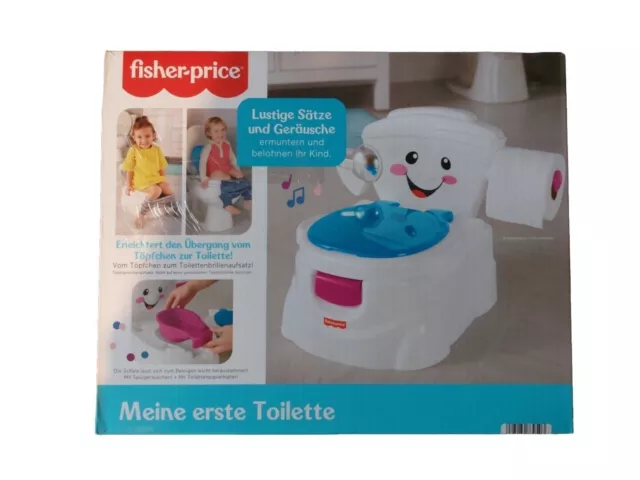 Fisher-Price Meine Erste Toilette Kinder WC Baby Töpfchen mit Musik uns Sätzen