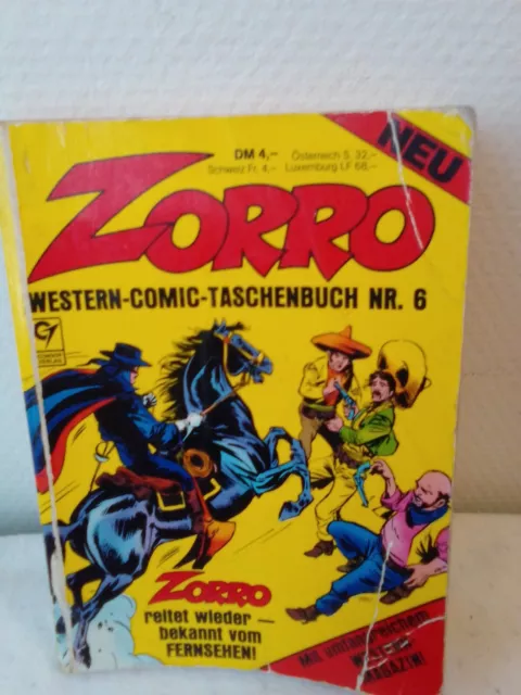 Western Comic-Taschenbuch Nr.6 " Zorro Reitet Wieder"