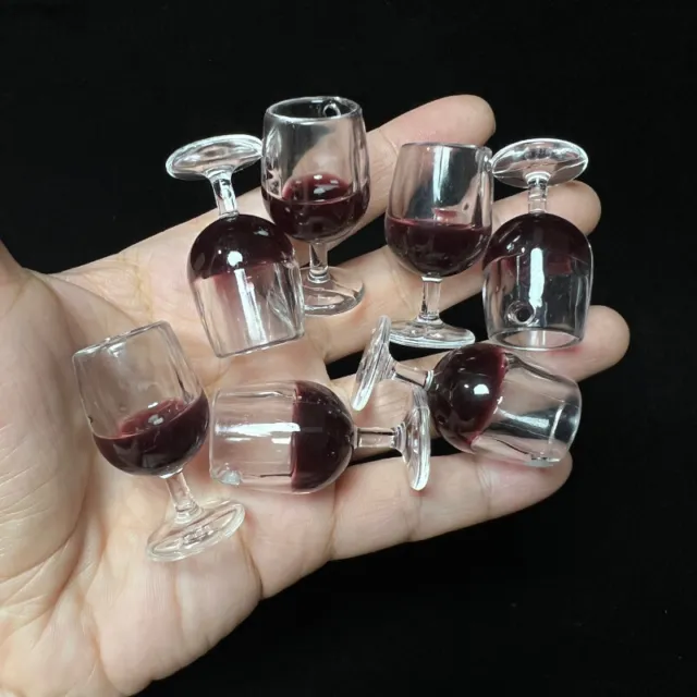 5PC BJD 11.5" Dollhouse Wine Champagne Goblet Drink 1/6 Scale Miniatures Decor