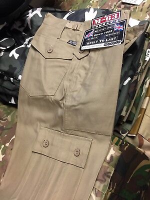MILITARY COMBAT TROUSER Chino Army Cargo Pants 26 28 30 waist New Sale Sand M63