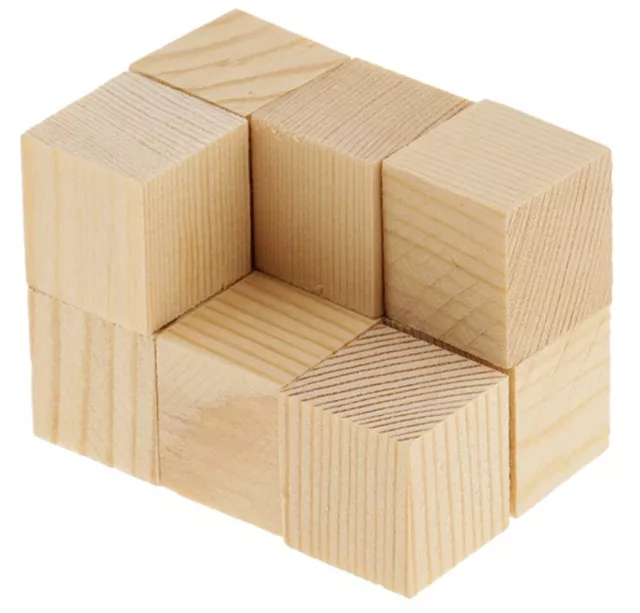 Plain Cube for crafting - Decoupage craft wooden dices cubes 2, 3, 4 cm