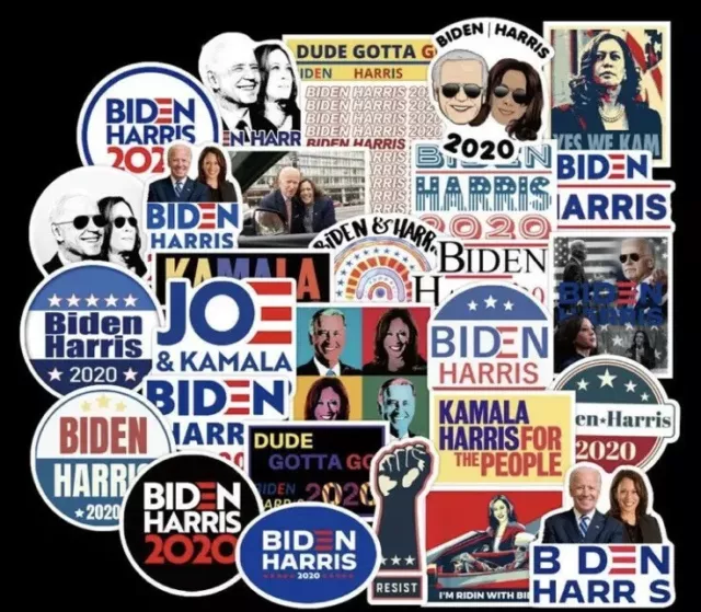 25 x Joe Biden Kamala Harris 2020 US-Präsident Kampagne Aufkleber