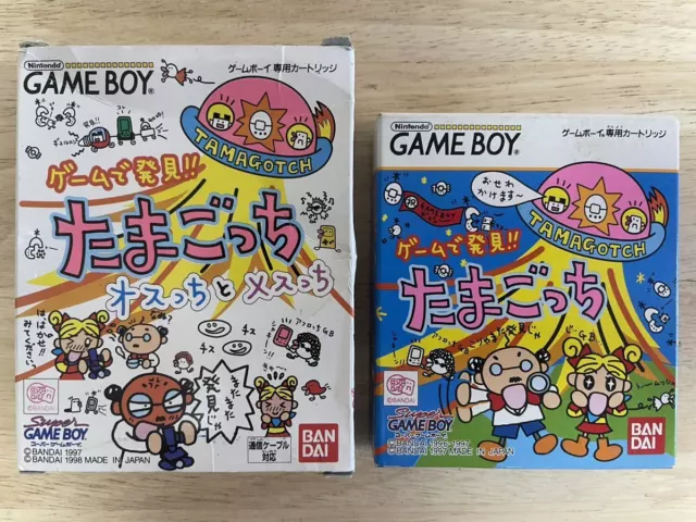 Lot 2 Nintendo Game Boy Color Tamagotchi & Osutchi and Mesutchi GBC Game Tested