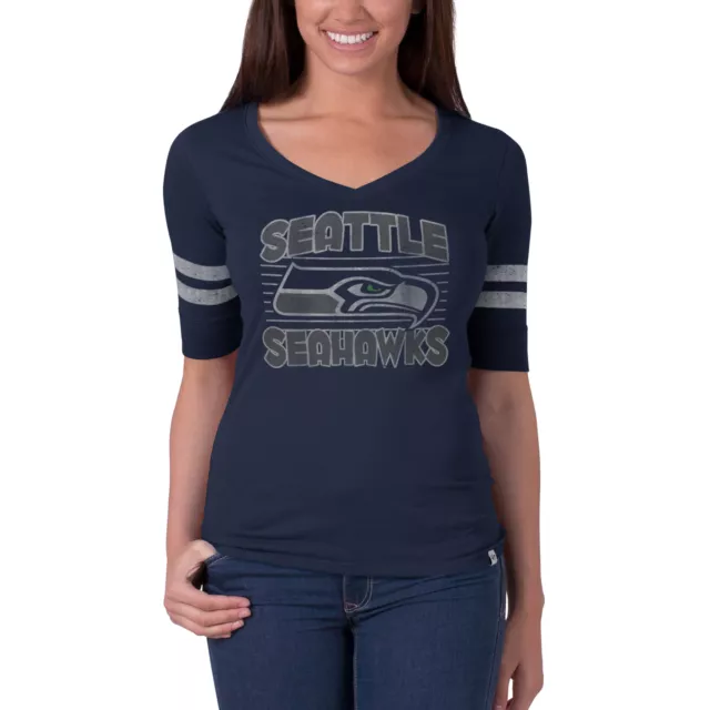 Women's NFL Seattle Seahawks Vintage Graphic Flanker Tee by '47 Brand