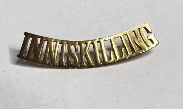 WW1 6th Inniskilling Dragoons (INNISKILLING) Shoulder Title 62 x 12 mm