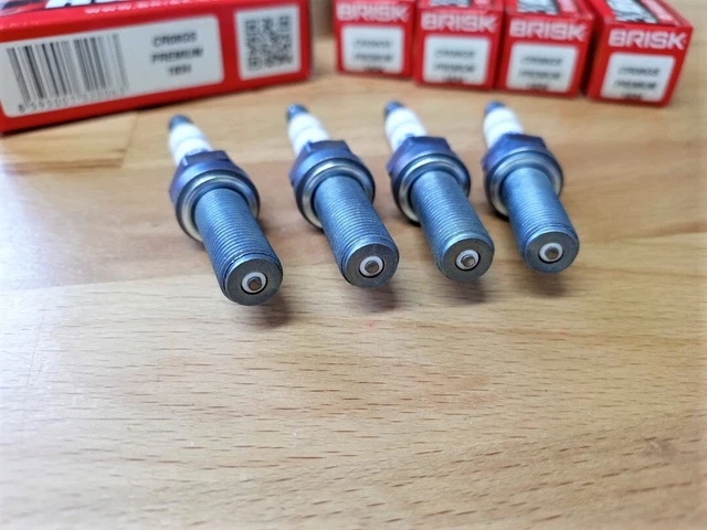 BRISK AOR12LGS-nc High Performance Racing Spark Plug – Multipoint 360° Silver Electrode – 16mm