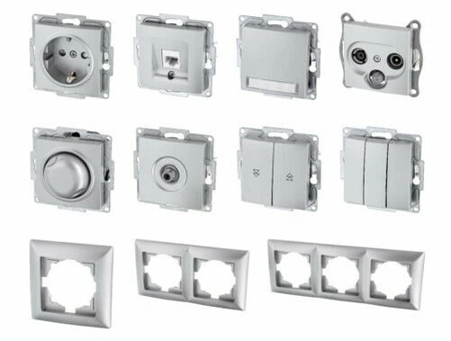 Haut Commutateur de Programme G1 Argent - Prise Bouton Variateur Dose Série