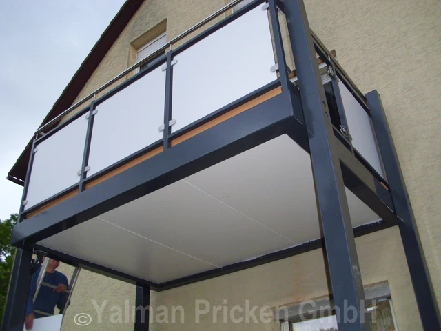 VORSTELLBALKON BALKON 3 m x 2 m feuerverzinkt und RAL 7016 Trespa EUR 6