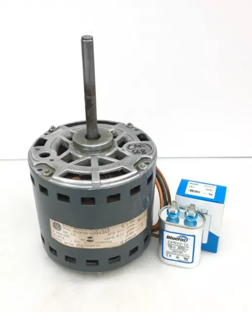 GE 5KCP39PGB943AS Blower Motor 1/2 HP 208-230V 825 RPM 51-20465-01 used #CMC568