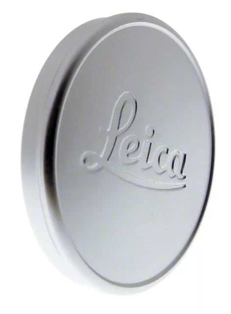 A36 Quality Metal Lens Cap for Leica Elmar lenses in Silver Push on Cover   (UK)