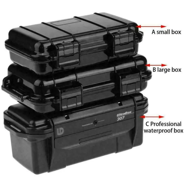 Outdoor Airtight Survival Storage Box Container Waterproof Shockproof Case