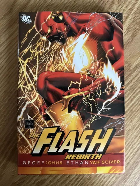 Flash Rebirth HC OOP Geoff Johns Ethan Van Sciver DC Comics Signed Sketched