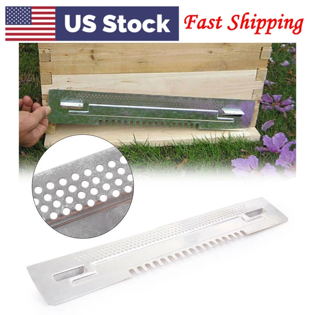 1X Hive Mouse Guard Beekeeping Sliding Travel Gates Zinc Plated Beekeeping Tool