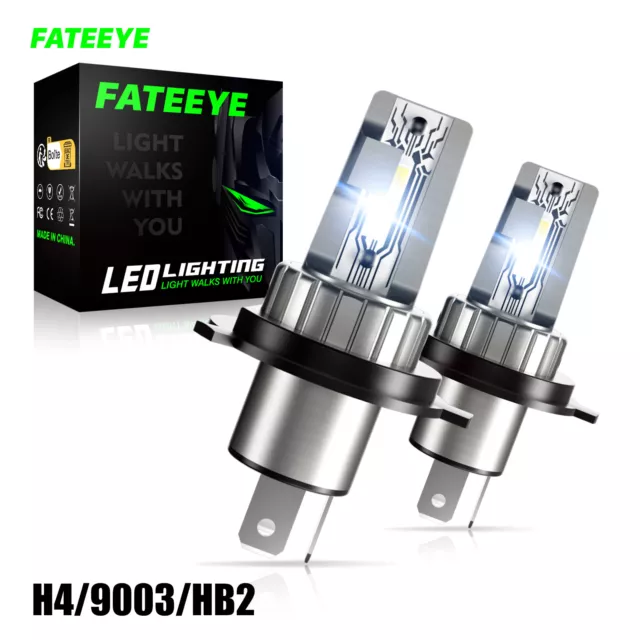 FATEEYE 2X H4 9003 50W 10000LM 6500K Lampade A LED Da Auto Fari Lampadine Bianca