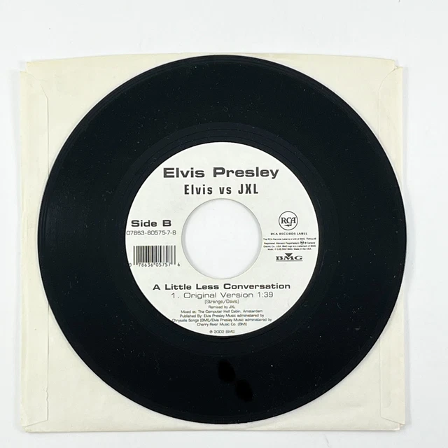 Elvis Presley Vs JXL - A Little Less～☆７″ Elvis Vs JXL – A Little Less Conversation | Releases | Discogs