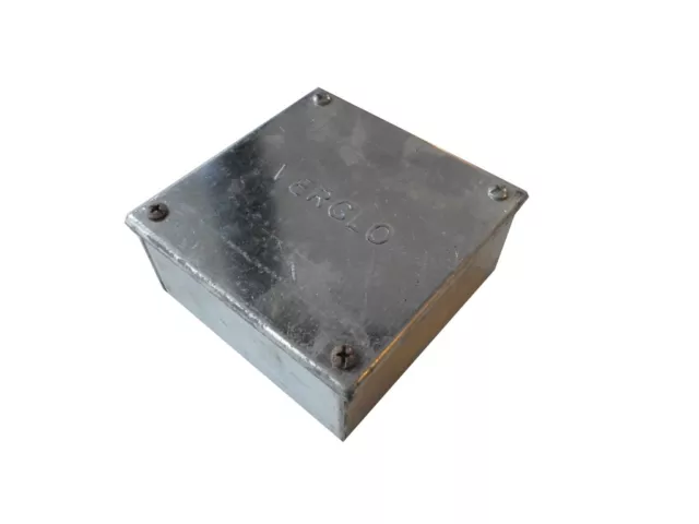 NEW Galvanised Adaptable Steel Box Electrical Enclosure 4" x4" x2" 100x100x50mm