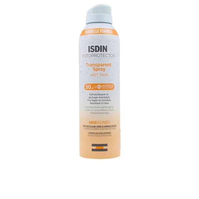 Solaires Isdin unisex FOTOPROTECTOR wet skin transparent spray 50+ 250 ml